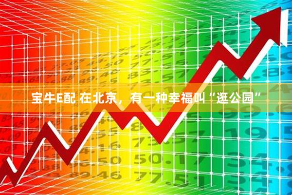 宝牛E配 在北京，有一种幸福叫“逛公园”